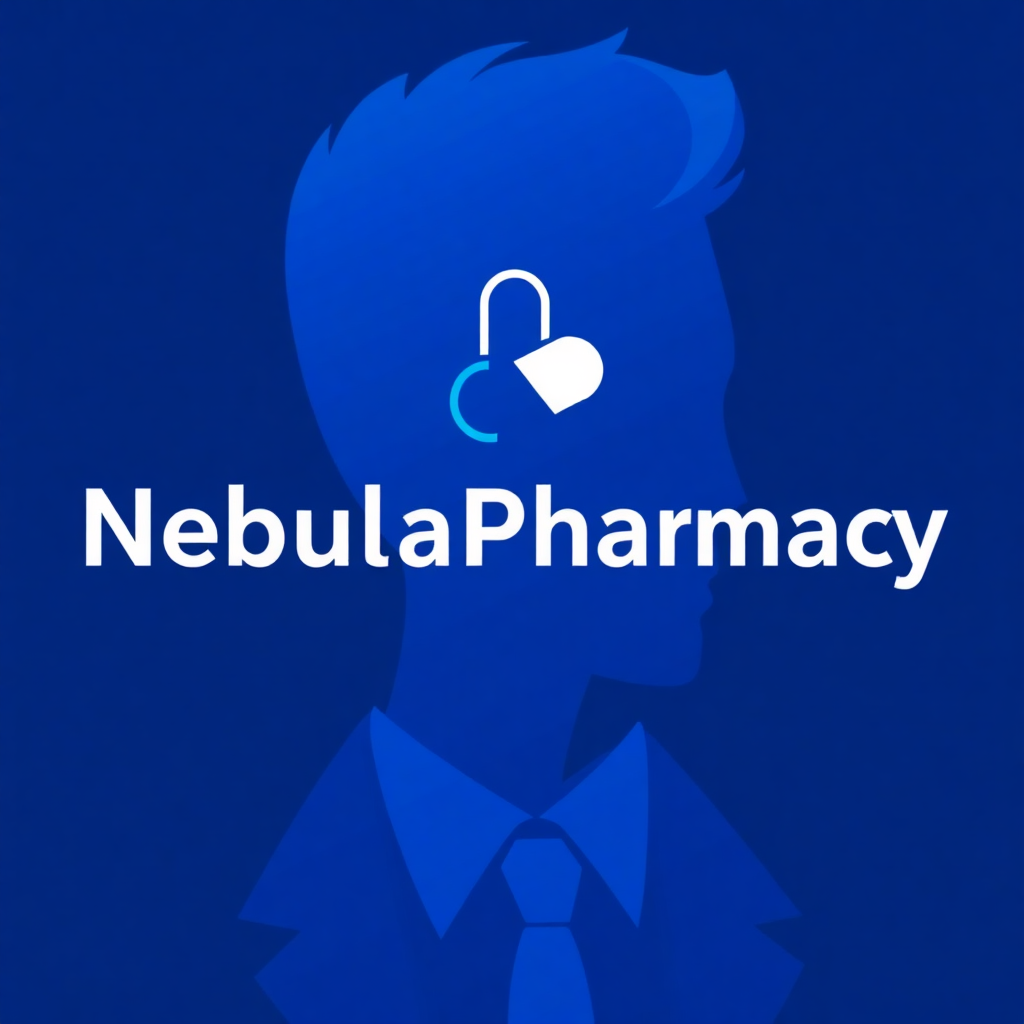 Profile picture of NebulaPharma, a vendor with a sleek, professional blue avatar with a stylized pill logo