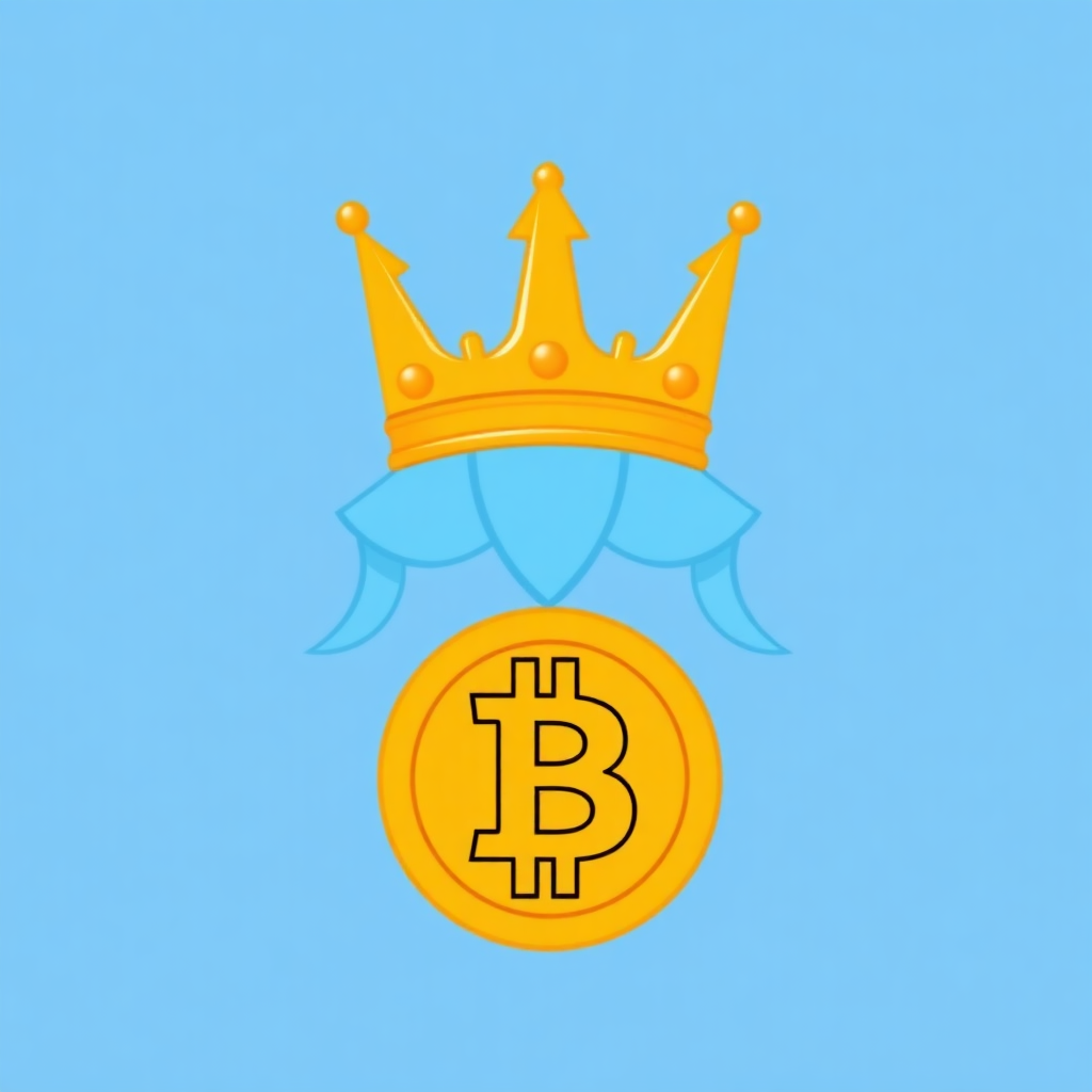 Profile picture of CryptoKing, a vendor with a light blue avatar featuring a crown symbol over a bitcoin logo